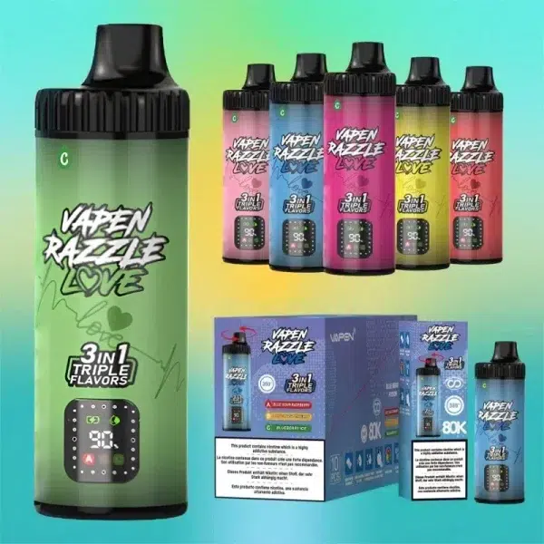 VAPEN RAZZLE 80000 3IN1 | E cigi bolt
